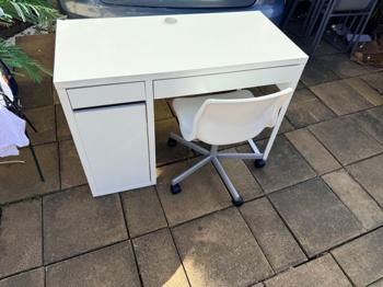Free vanity table / desk for office & chair