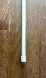 Free to collect Plain net curtains, telescopic pole and wires