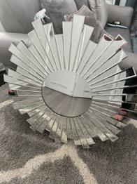 Sunburst Mirror FREE - Decorative Glass Mirror, Good Condition