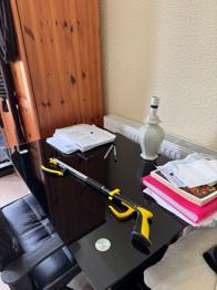 Free black glass desk/table