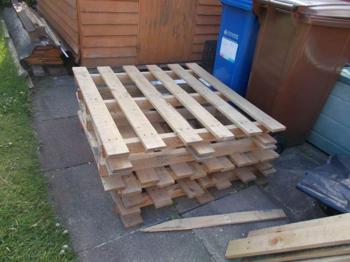 4 Wooden Euro Pallets