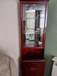 Wooden Corner Display Cabinet