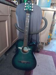 Meridian Acoustic Guitar - Blue, Good Condition