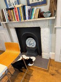 VIctorian white marble fireplace c 1870