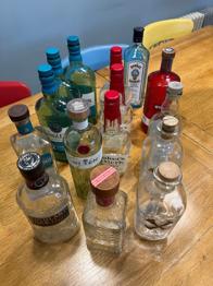 Empty Gin & Spirit Bottles – Great for Crafting or Decor