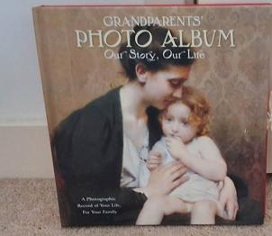 Photo album for grandparents, family