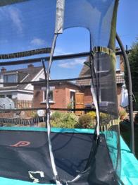 Used Kids Trampoline with Safety Net – Good for Garden Fun