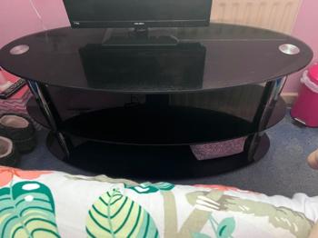 FREE glass tv stand