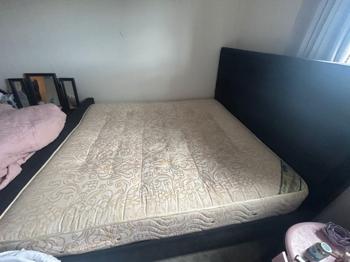 Double Bed Frame with Mattress - Black