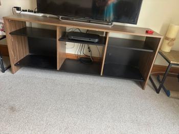 Brown tv unit